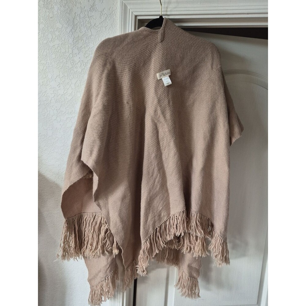 Phinomena 100% Alpaca Handmade Fringe Poncho - Picture 7 of 16